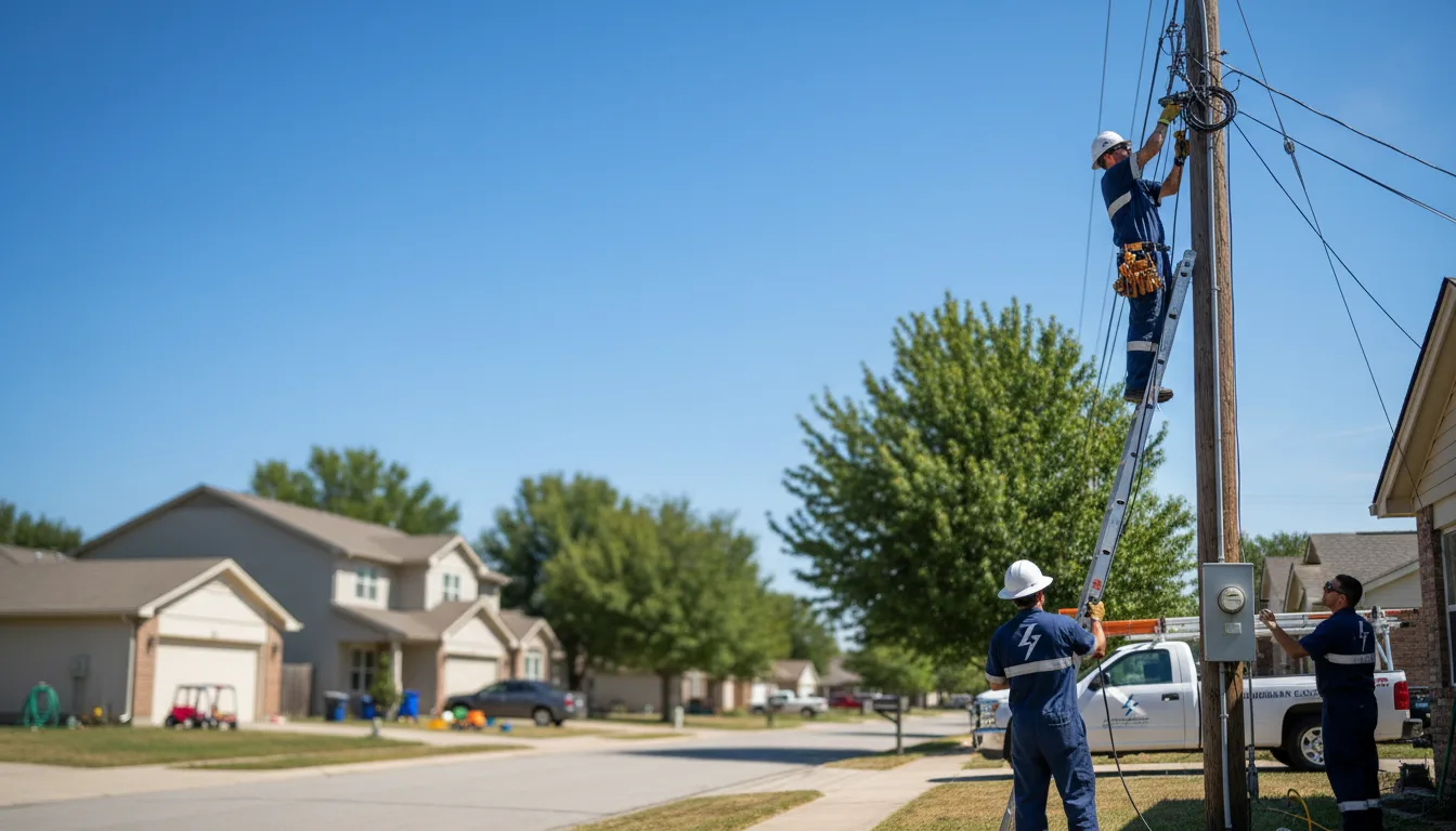 Residential electrician providing installation services in Roberts, IL